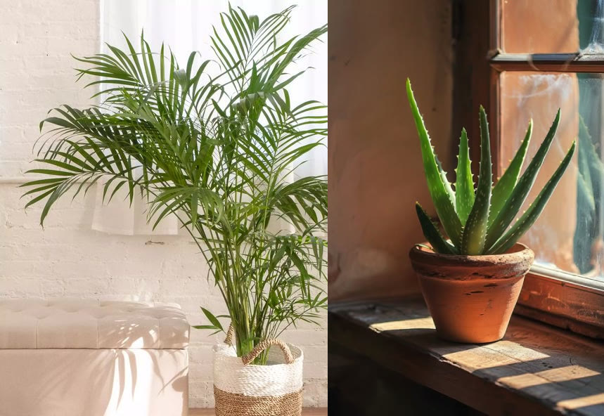 Bambuspalme og Aloe Vera